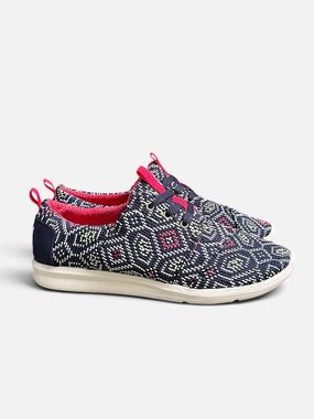 TOMS Del Rey Sneakers in Navy Multi Woven Women’s Size 8